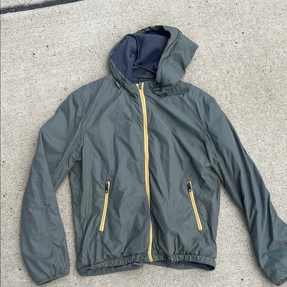 H&M Gray and Yellow Windbreaker Jacket